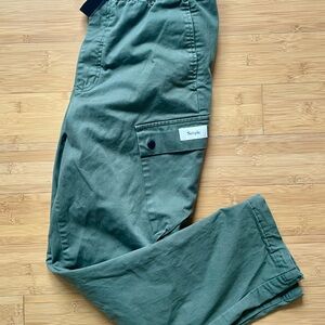 Simple Brand Green Men's Cargo Pants, Medium